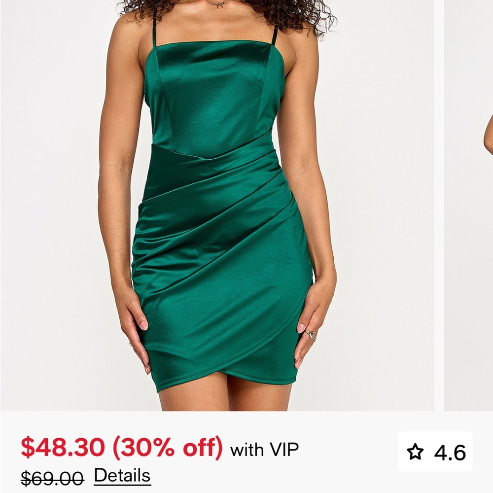 [BRAND NEW] Emerald Sundae One Shoulder Hunter Green Dress